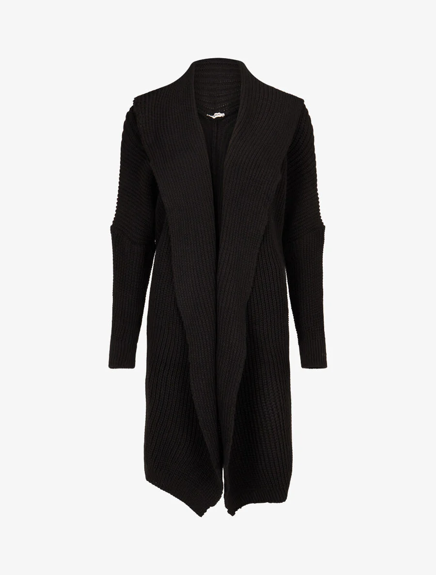 Gilet oversize ouvert - Noir