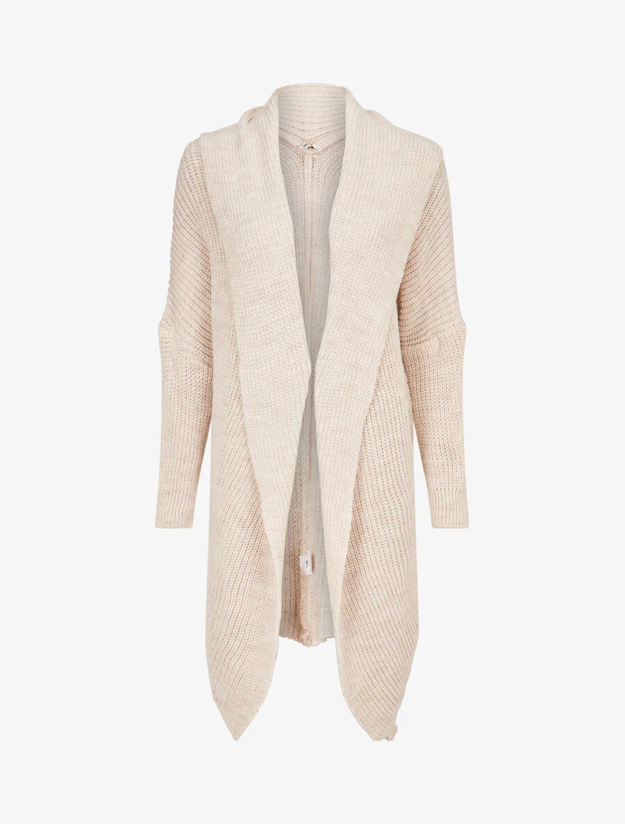 Gilet oversize ouvert - Beige