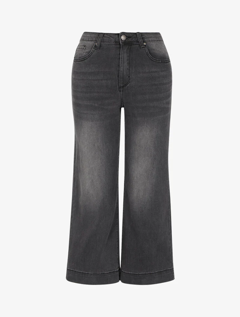 Jean 7/8 coupe droite - Anthracite