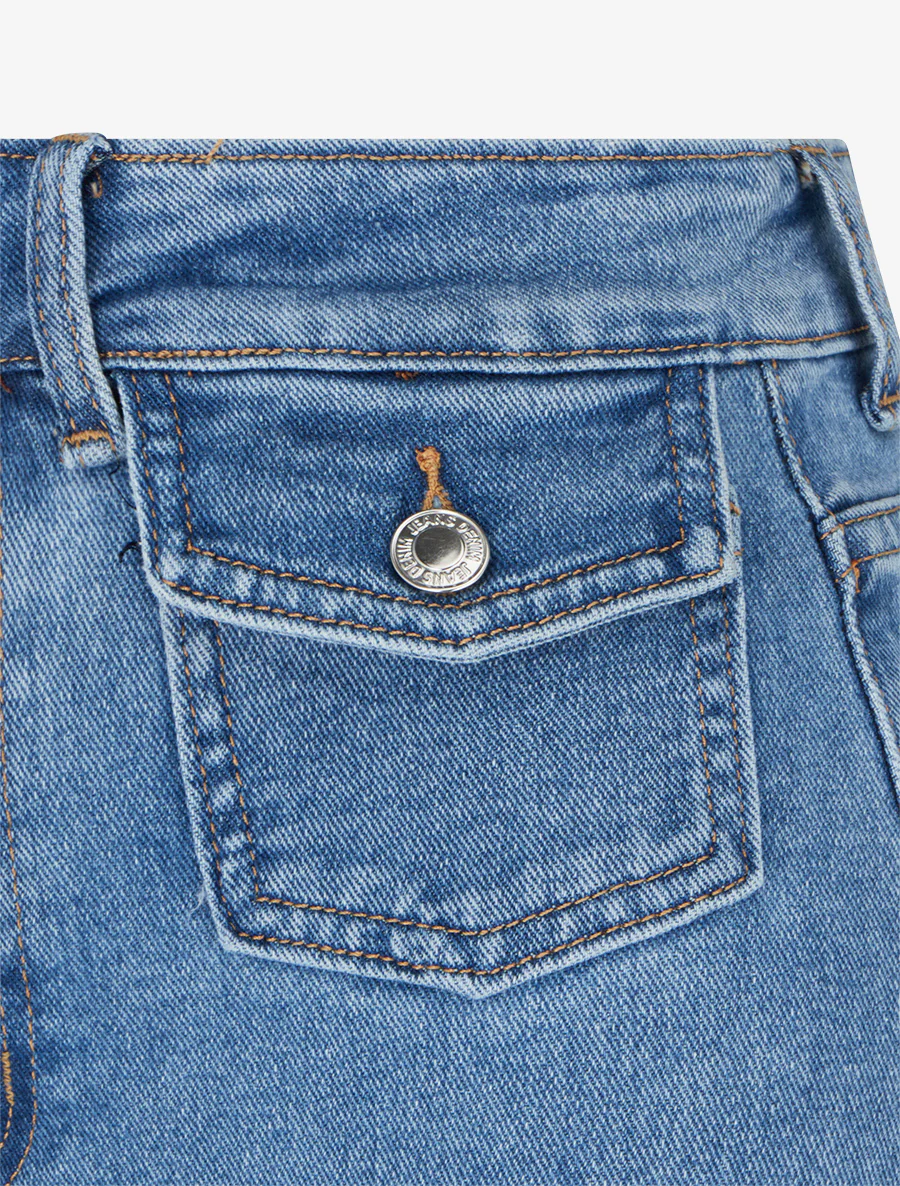 Jean ample à poches plaquées - Bleu clair - Image 3