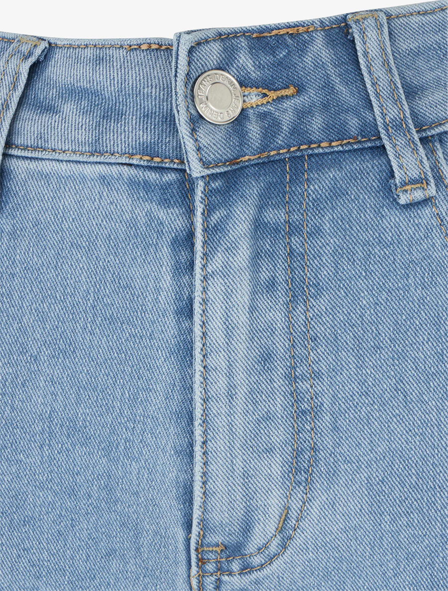 Jean ample à taille haute - Bleu clair - Image 3