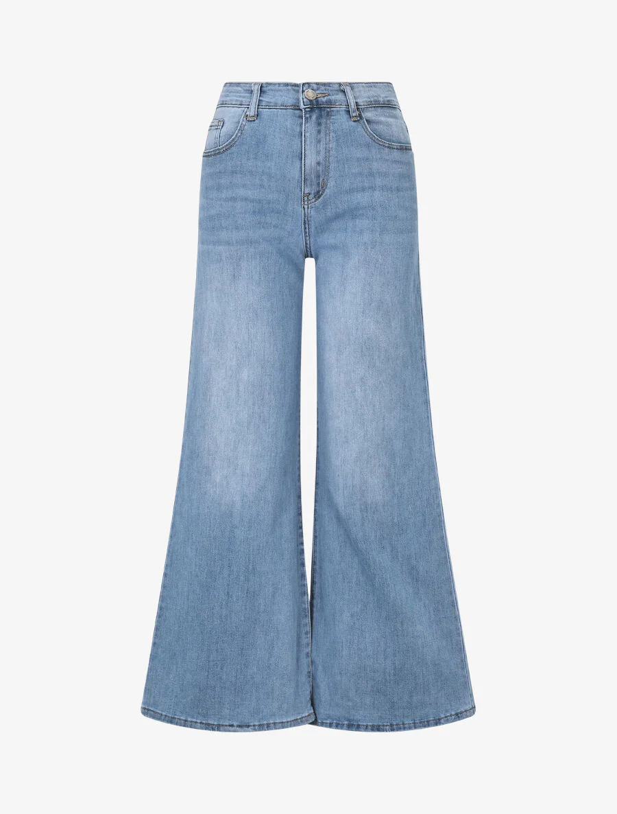 Jean ample coupe boyfriend - Bleu