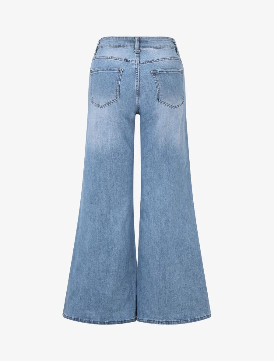 Jean ample coupe boyfriend - Bleu - Image 2