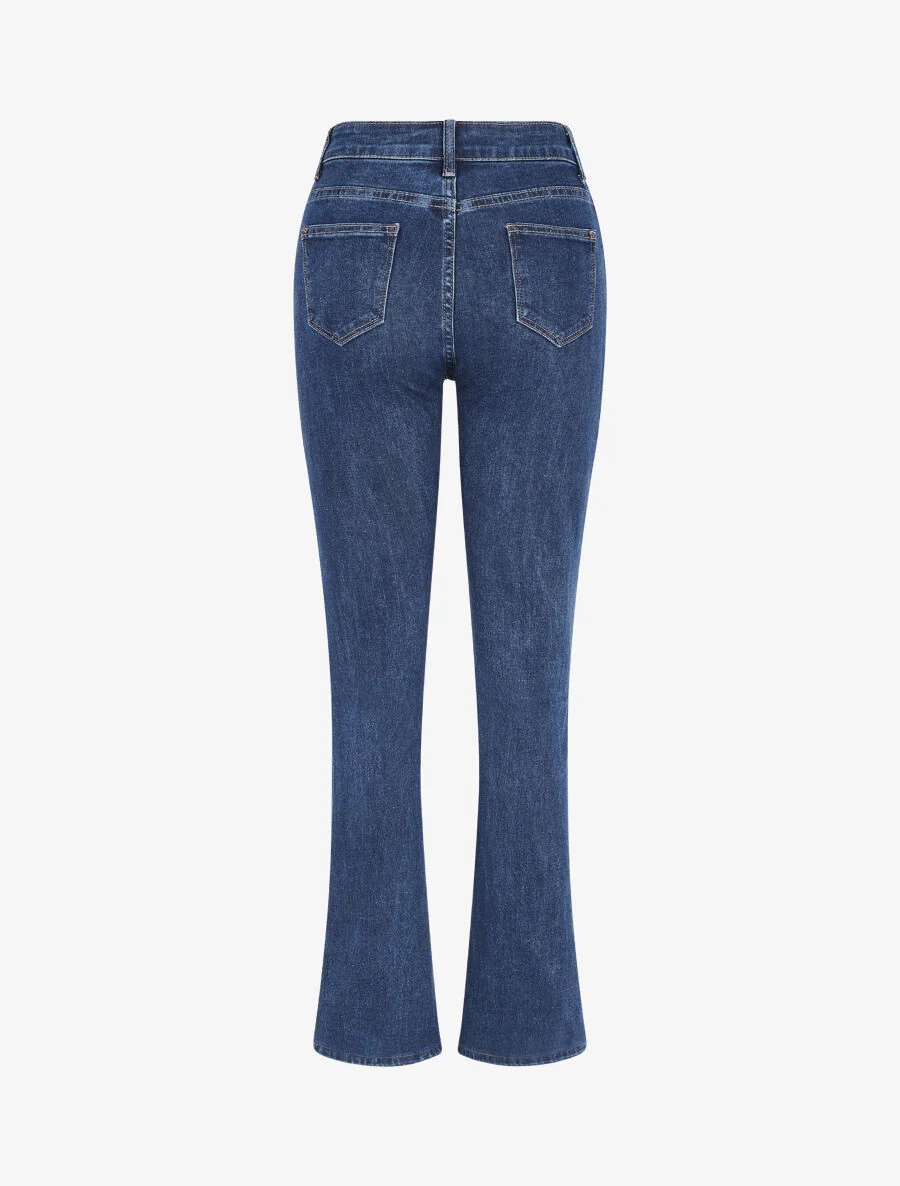 Jean avec poches à l'avant coupe bootcut - Bleu - Image 2