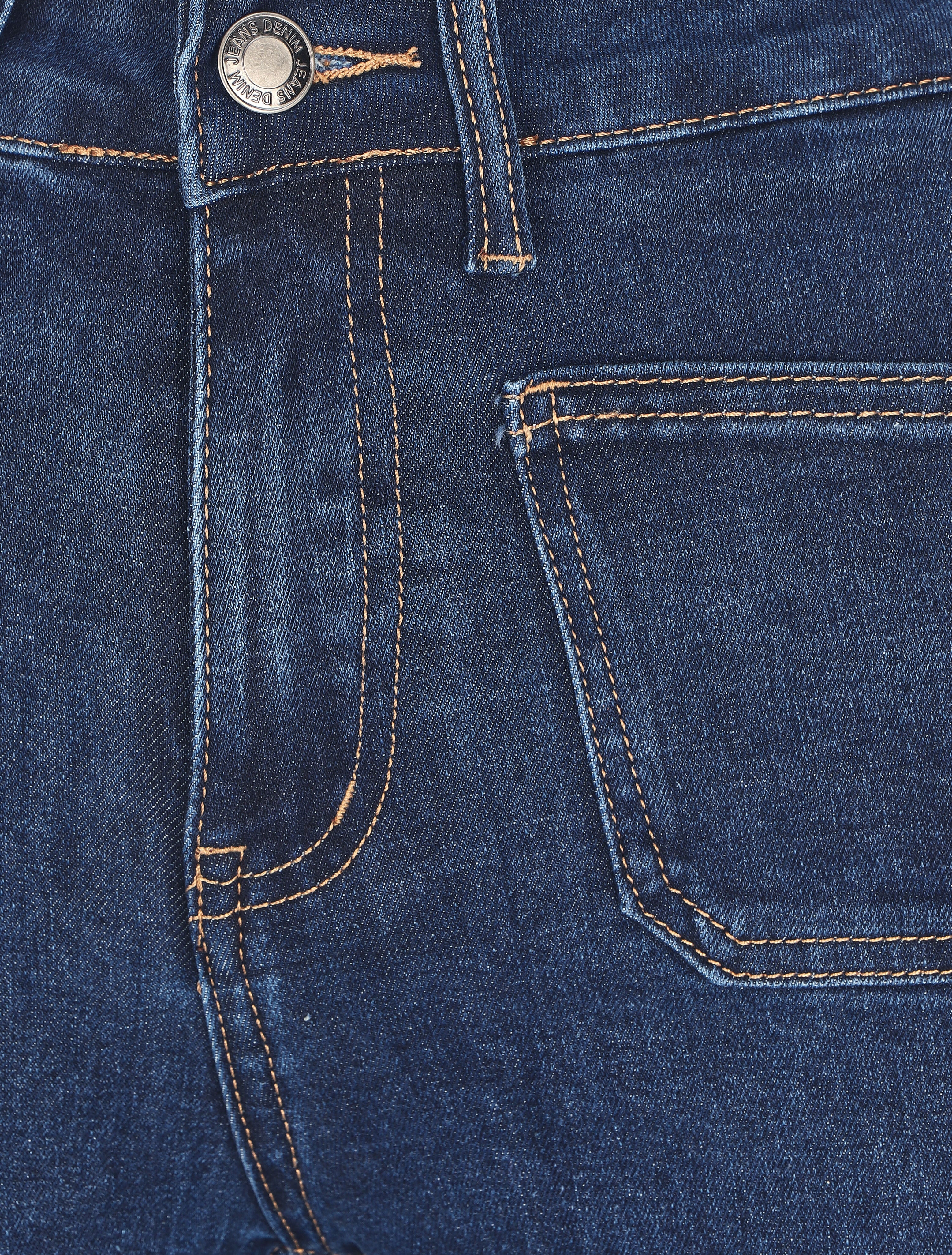 Jean avec poches à l'avant coupe bootcut - Bleu - Image 3
