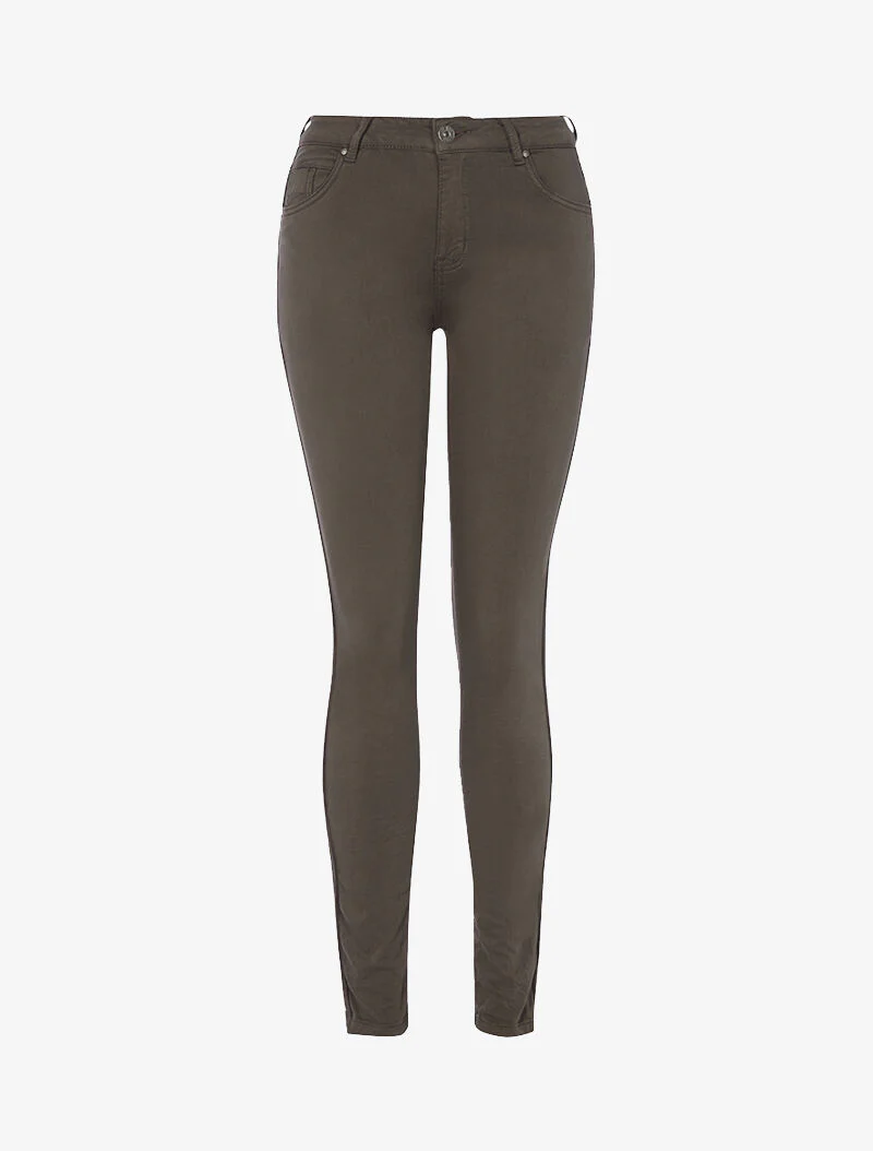 Jean basique coupe droite - Marron