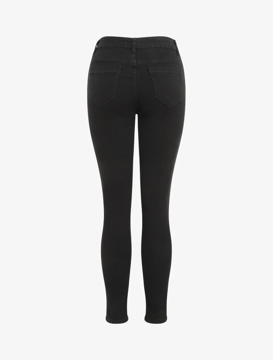 Jean basique coupe skinny - Noir - Image 2