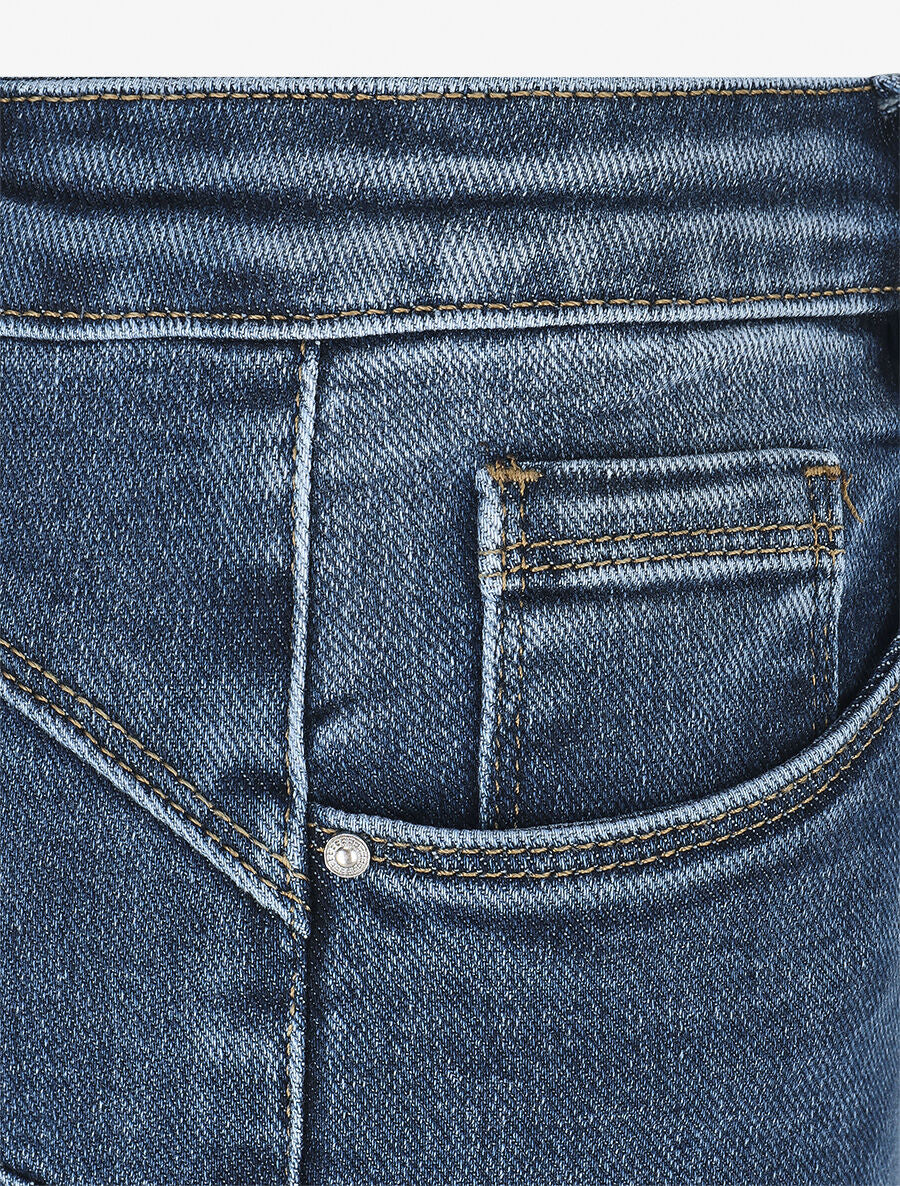 Jean basique coupe skinny - Bleu - Image 3