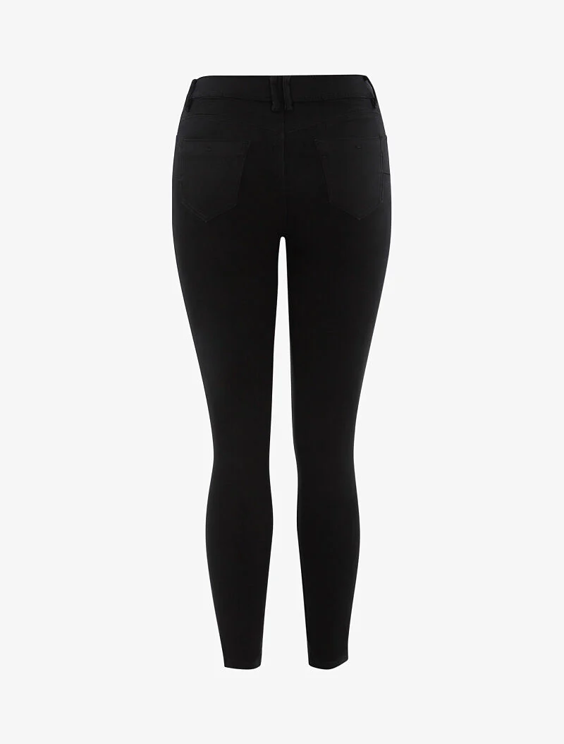 Jean basique push-up à taille haute - noir - Image 2