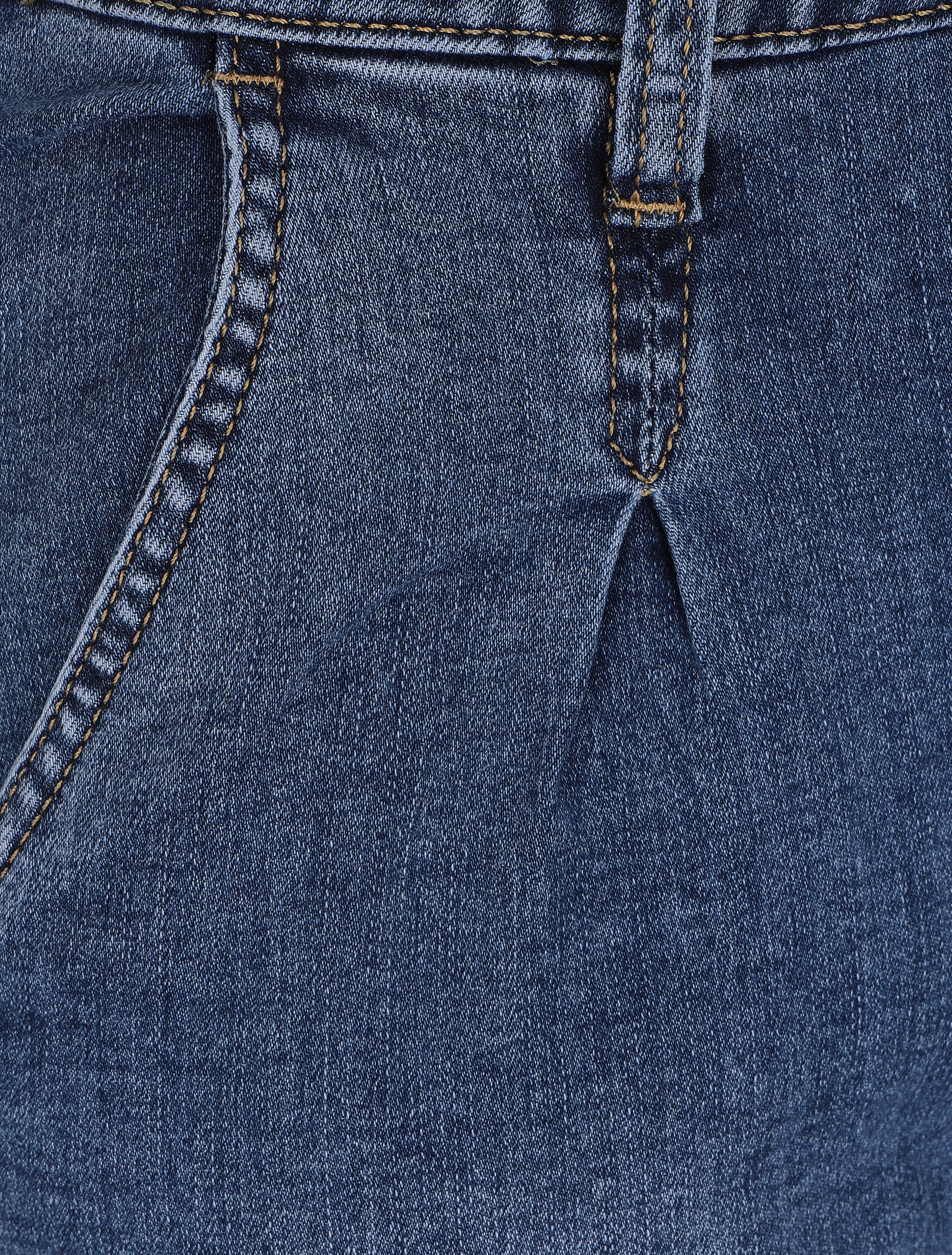 Jean boyfriend 7/8 à revers - Bleu denim - Image 3