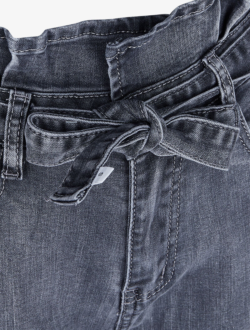 Jean boyfriend 7/8 à taille haute - Anthracite - Image 5