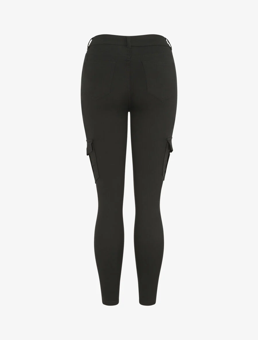 Jean cargo coupe slim - Noir - Image 2