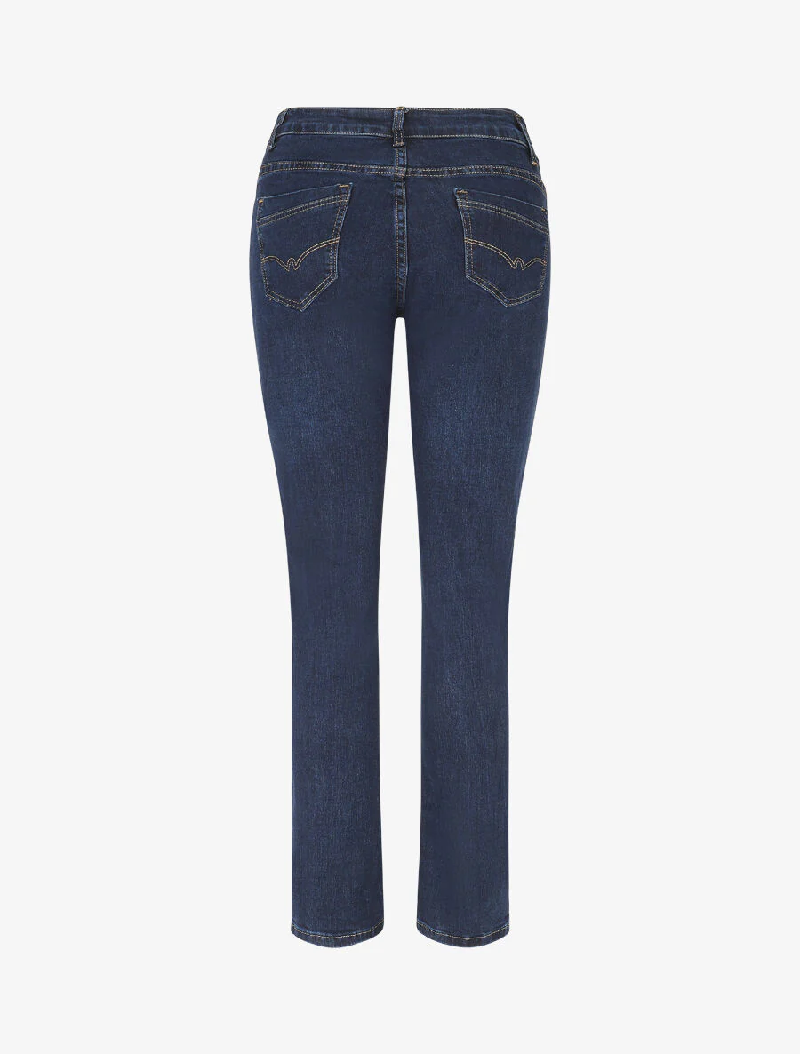 Jean classique coupe droite - Bleu - Image 2