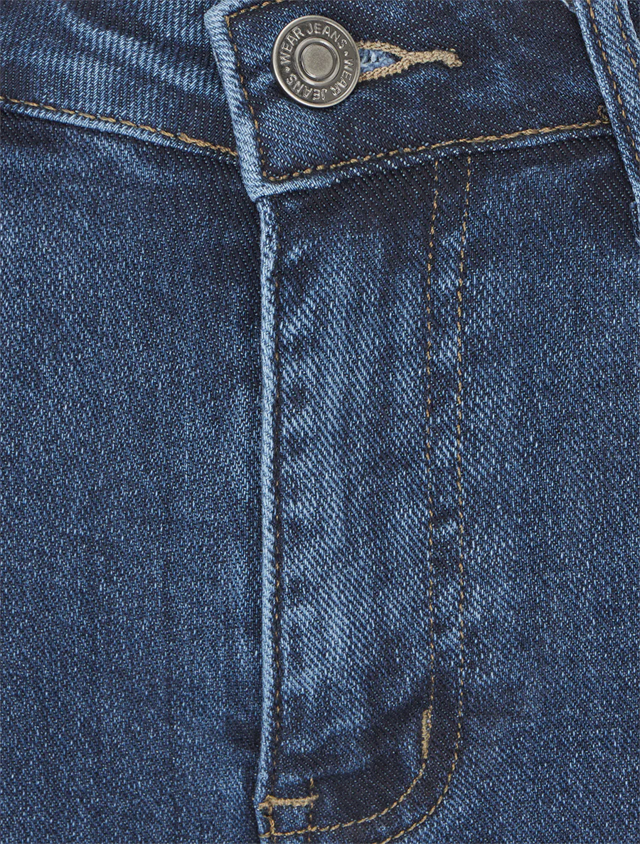 Jean classique coupe droite - Bleu - Image 3