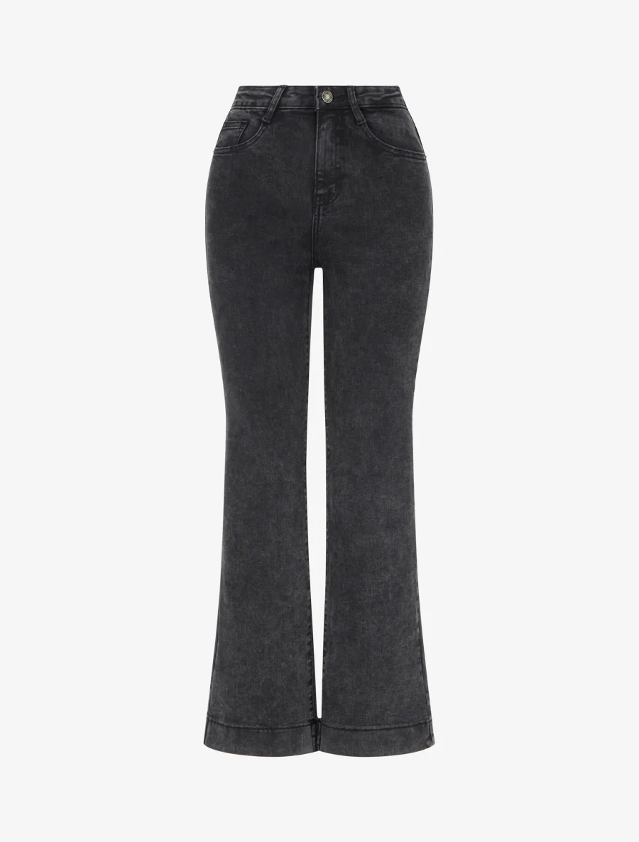 Jean classique coupe droite - Gris foncé
