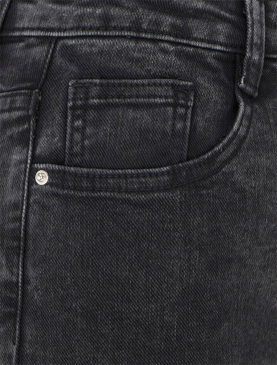 Jean classique coupe droite - Gris foncé - Image 3