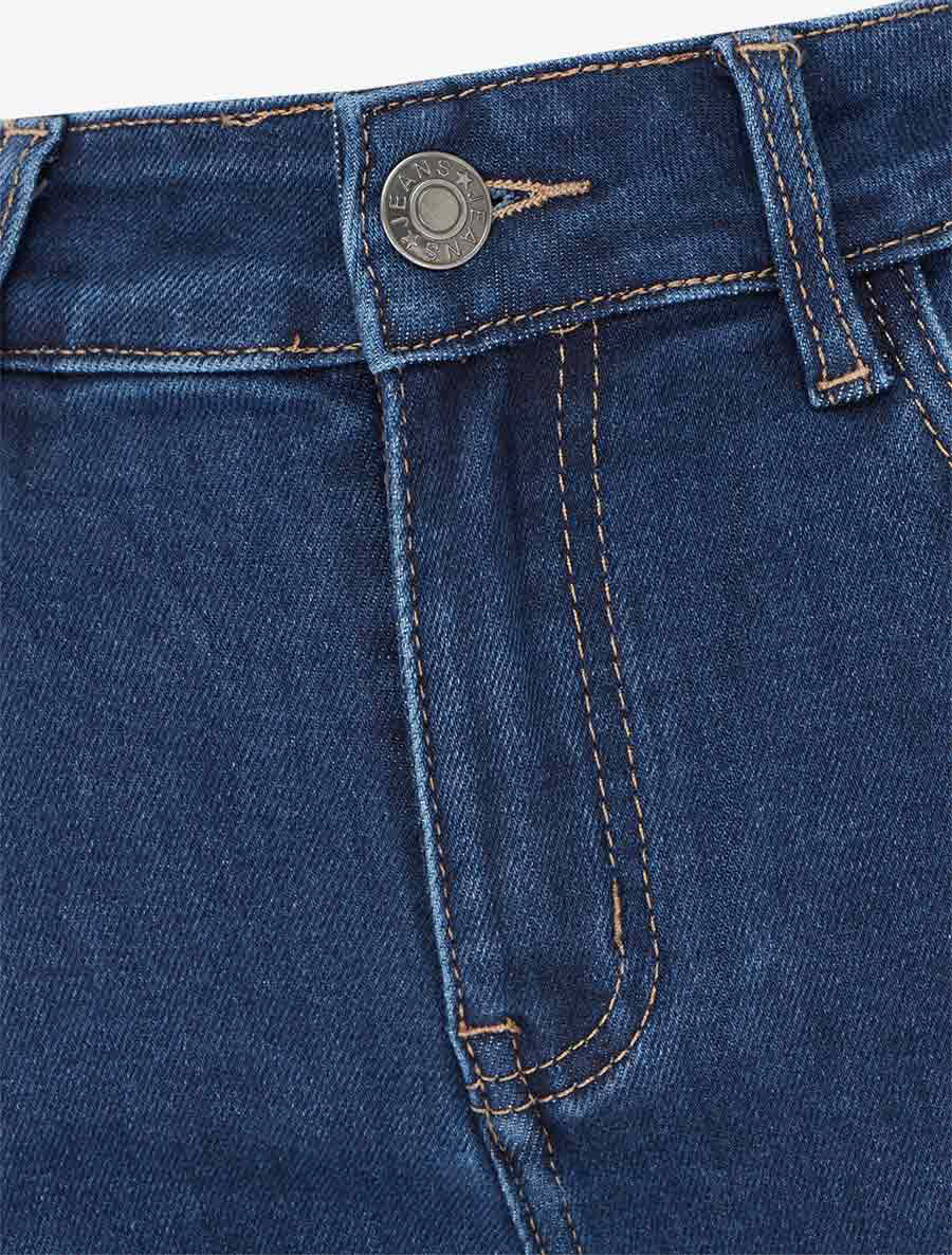 Jean classique coupe droite - Bleu - Image 3