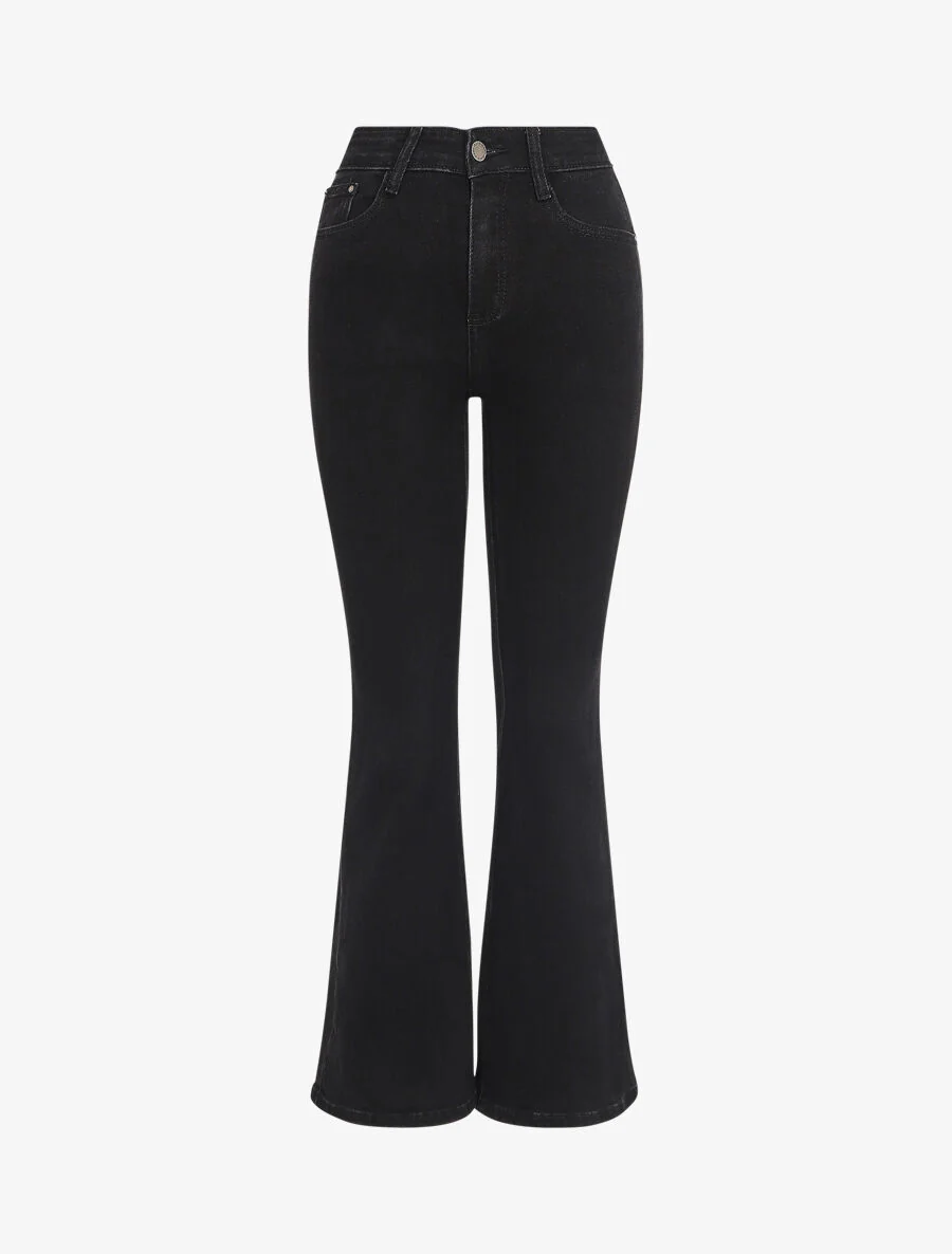 Jean classique coupe flare - Noir