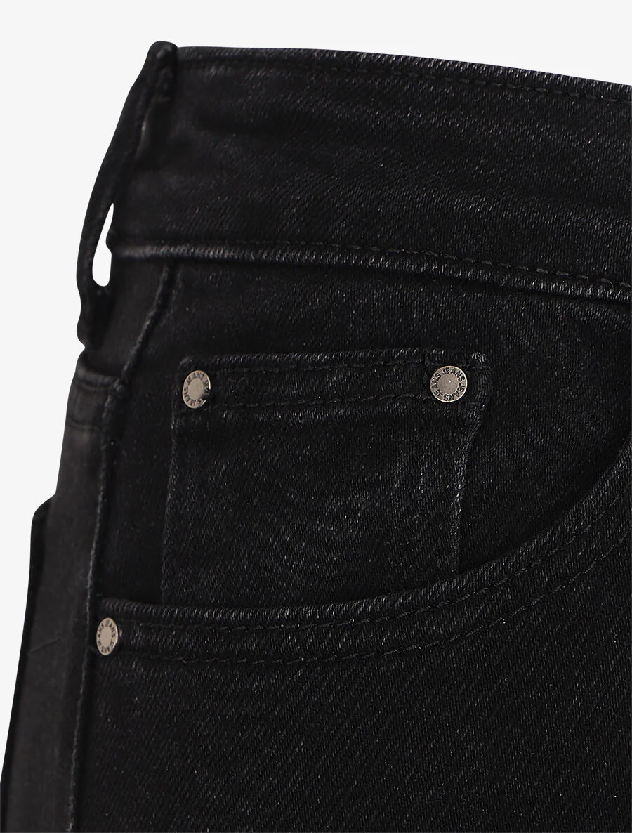 Jean classique coupe flare - Noir - Image 3