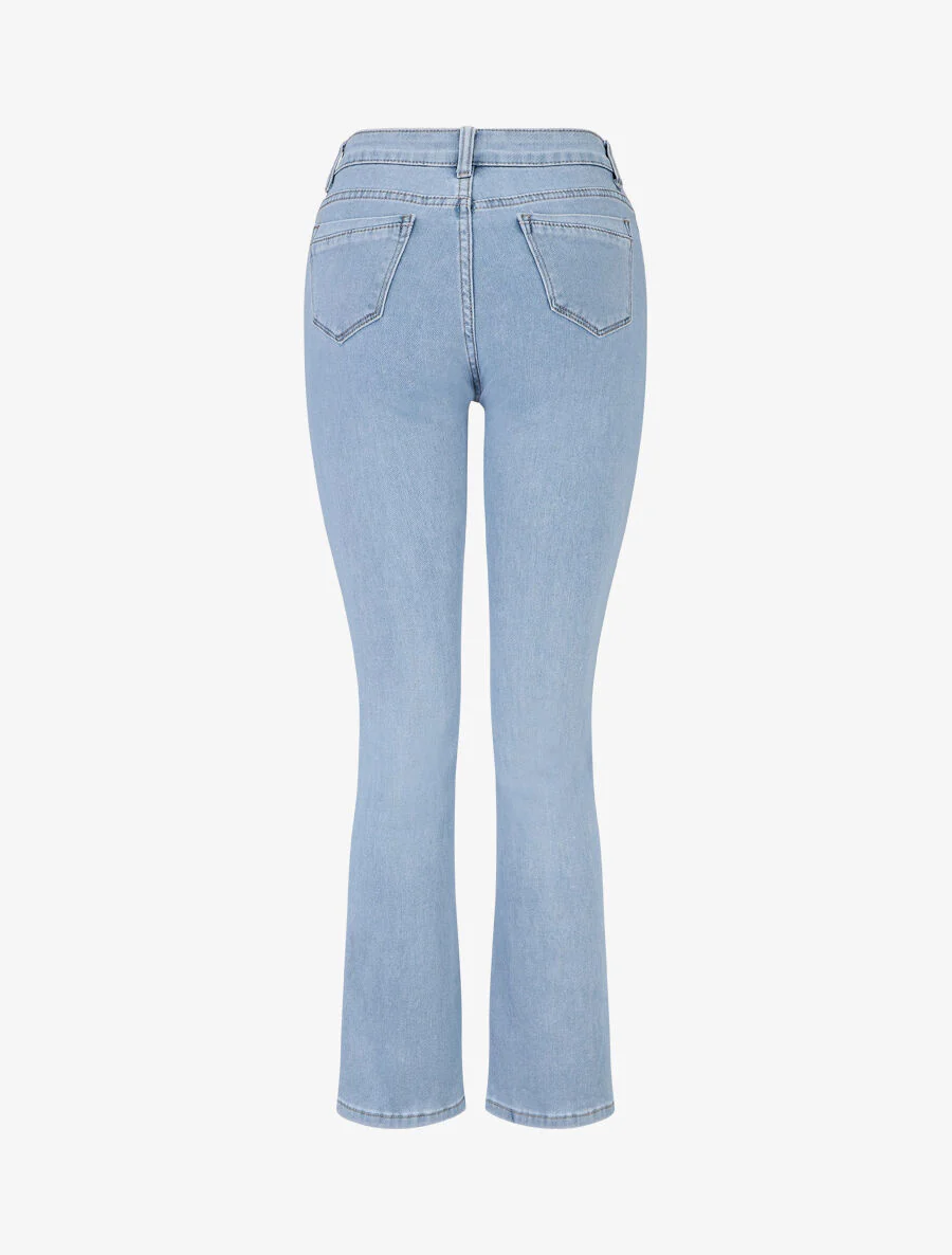 Jean classique coupe flare - Bleu - Image 2