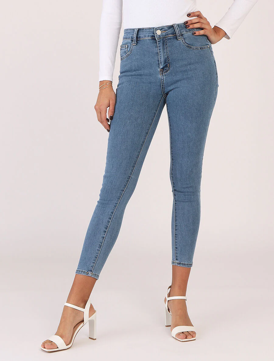 Jean classique coupe skinny - Bleu - Image 4