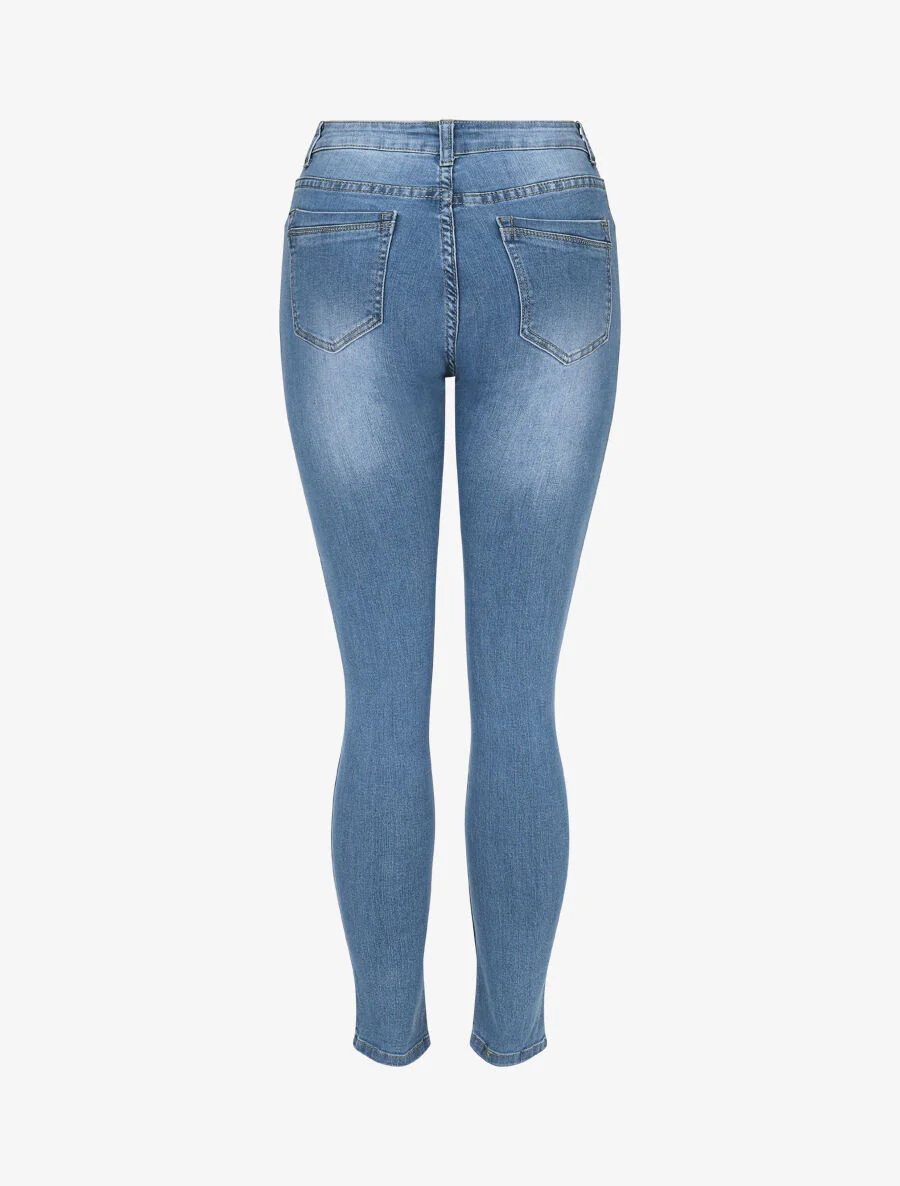 Jean classique coupe skinny - Bleu - Image 2