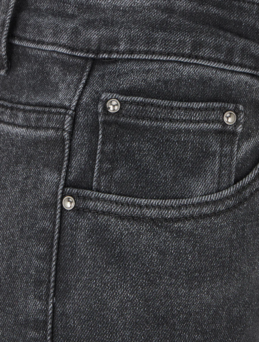 Jean classique coupe skinny - Noir - Image 3