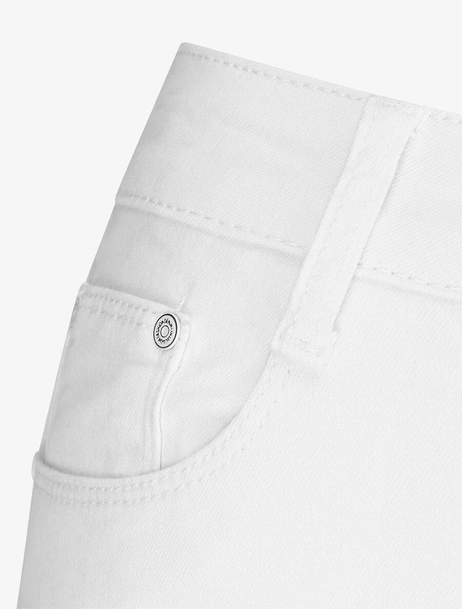 Jean classique coupe slim - Blanc - Image 3