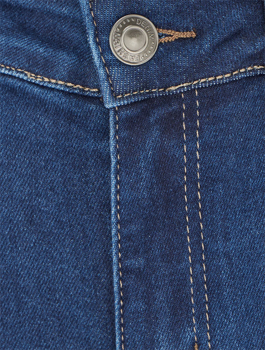 Jean classique coupe slim - Bleu - Image 3