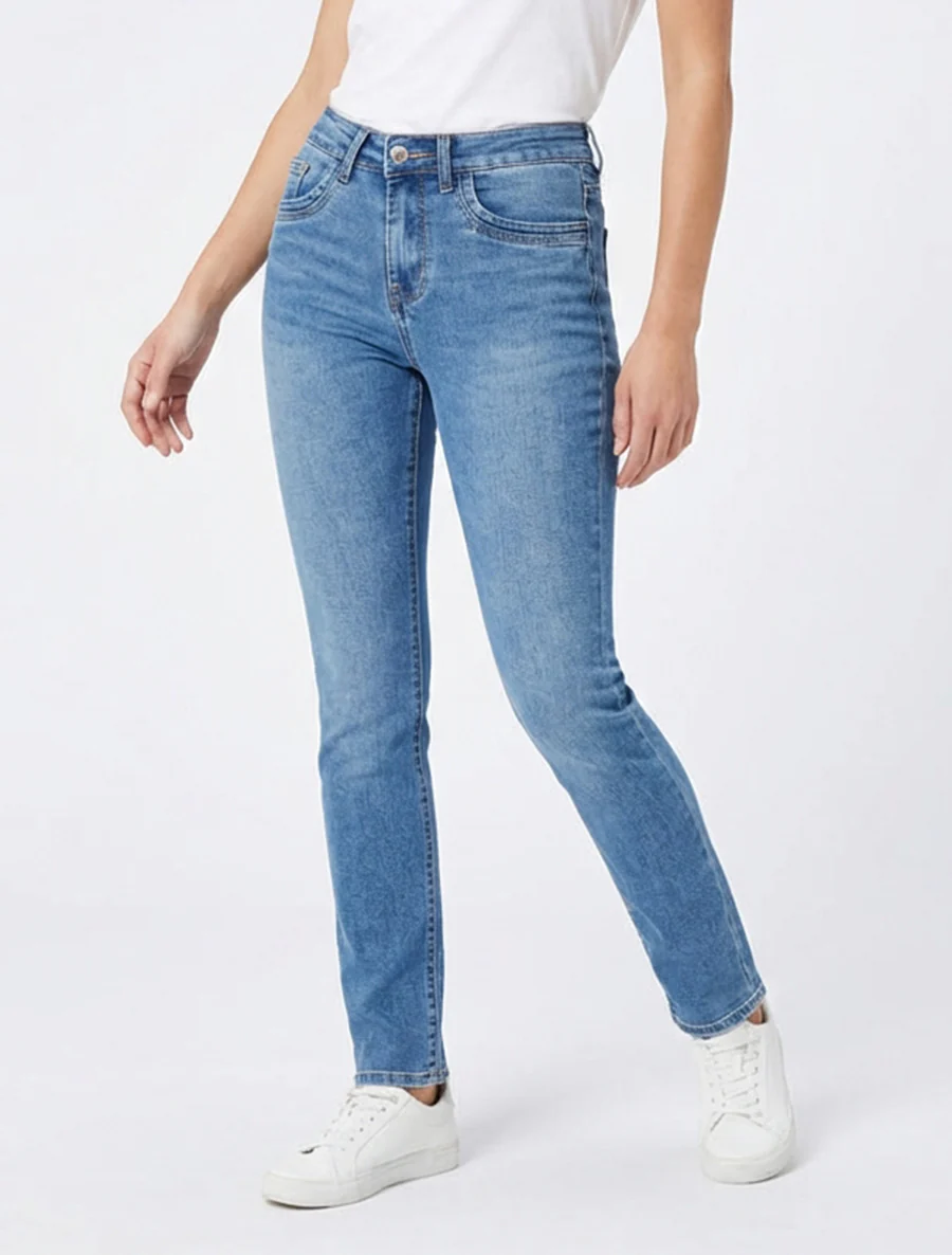 Jean classique coupe slim - Bleu - Image 4