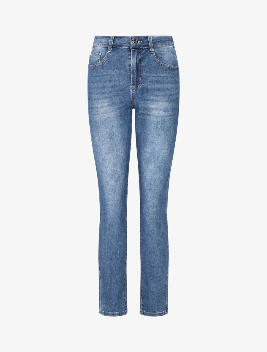 Jean classique push up coupe droite - Bleu