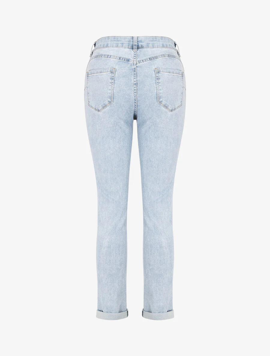 Jean classique push up coupe skinny - Bleu - Image 2