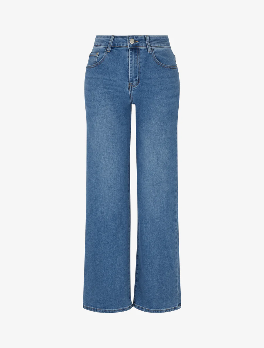 Jean classique wide leg coupe droite - Bleu