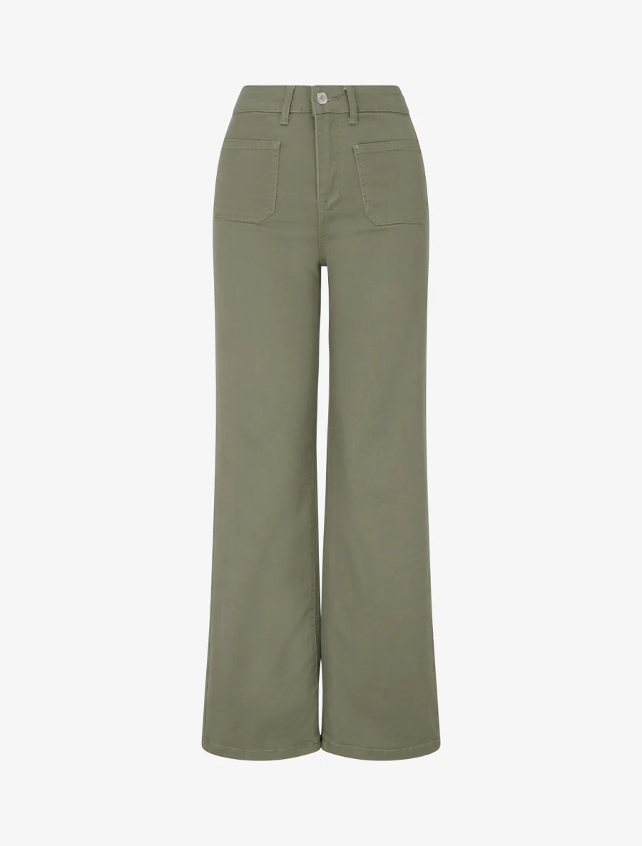 Jean coupe droite à 4 poches - Kaki