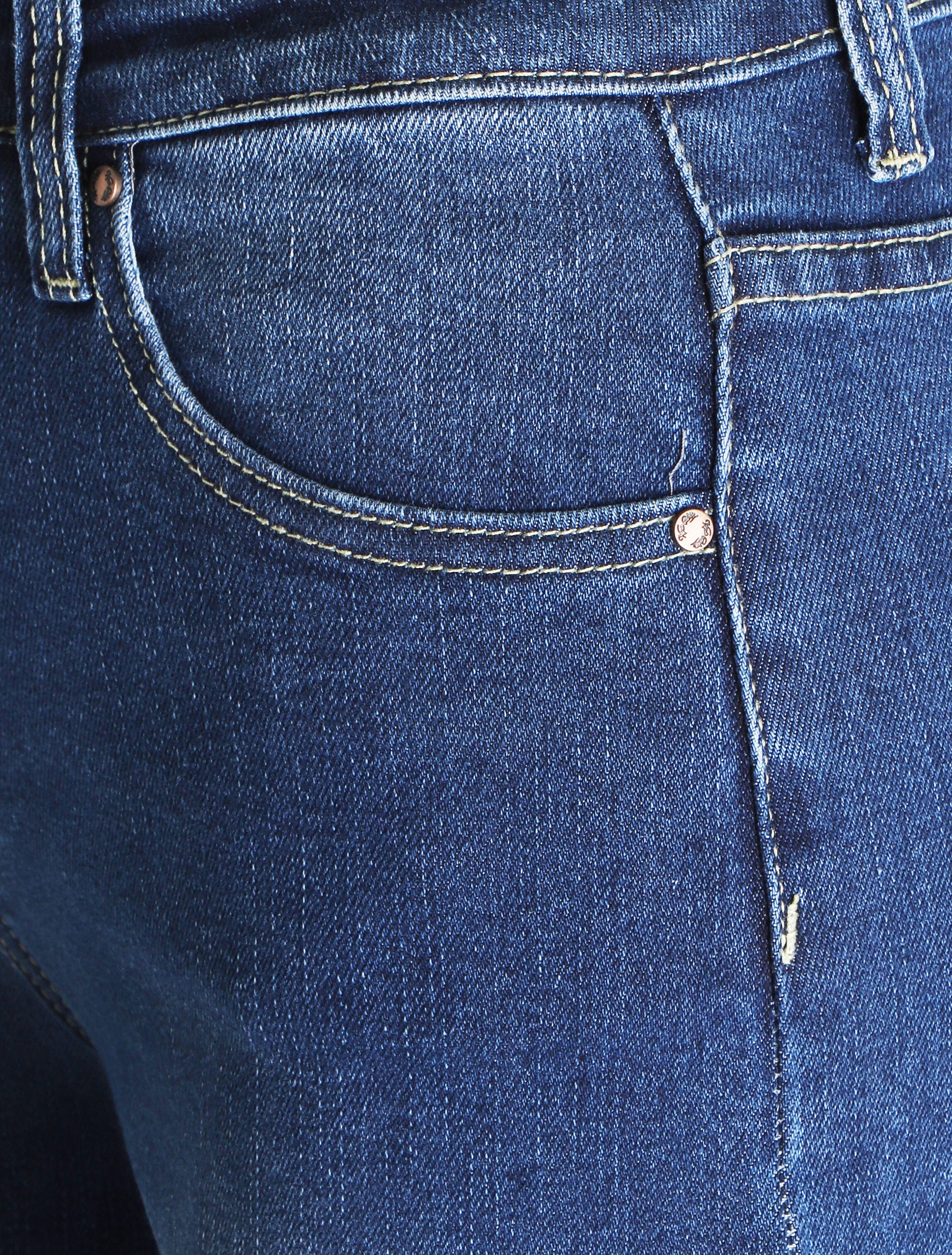 Jean coupe droite délavé - Bleu denim - Image 3