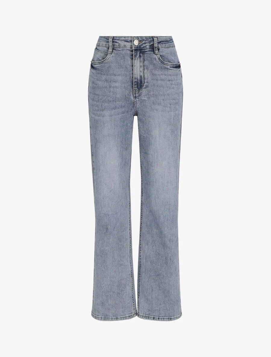 Jean coupe droite taille haute - Bleu clair