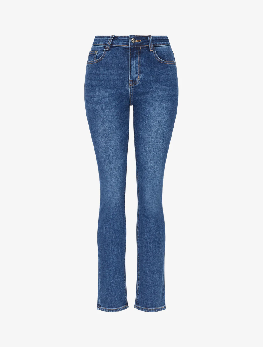 Jean délavé coupe slim - Bleu