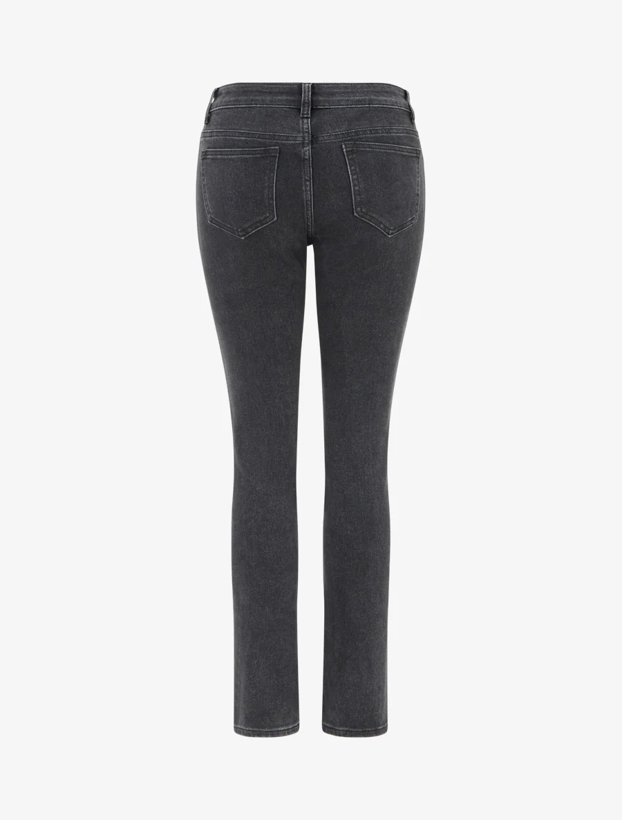 Jean délavé coupe slim - Noir - Image 2