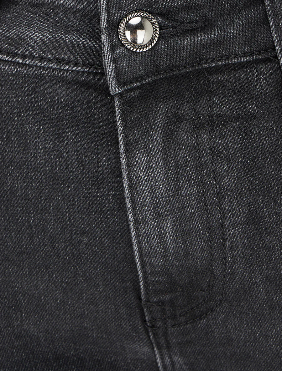 Jean délavé coupe slim - Noir - Image 3