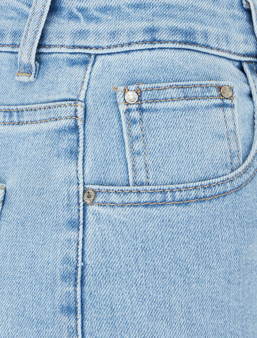 Jean droit à 4 poches - Bleu - Image 3