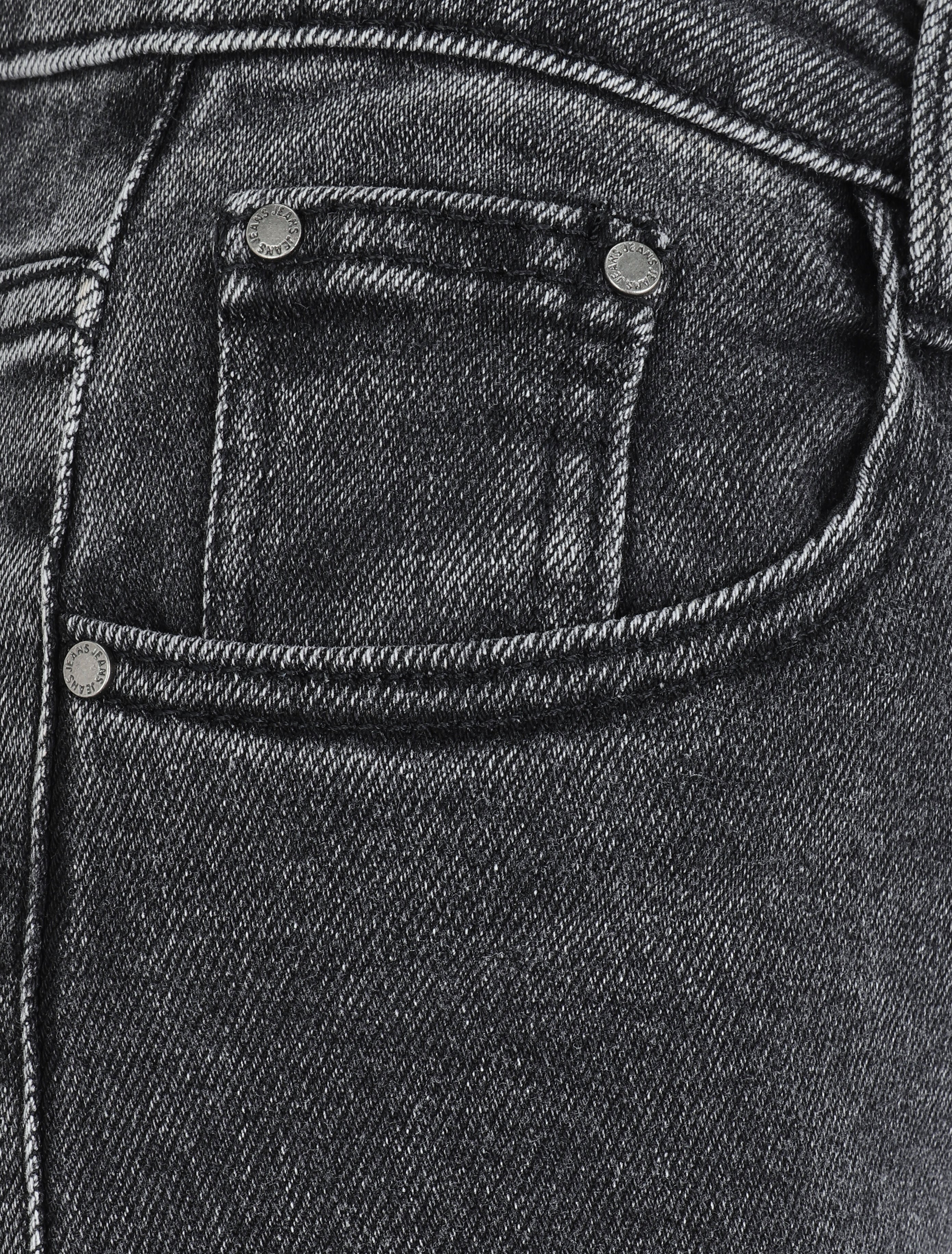 Jean droit à taille standard - Gris foncé - Image 3