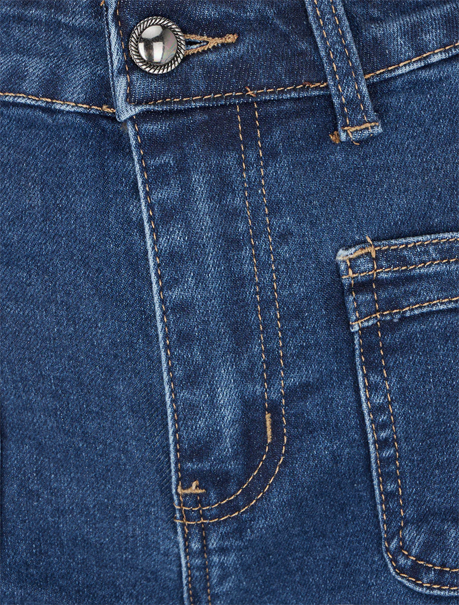 Jean droit taille standard - Bleu brut - Image 3