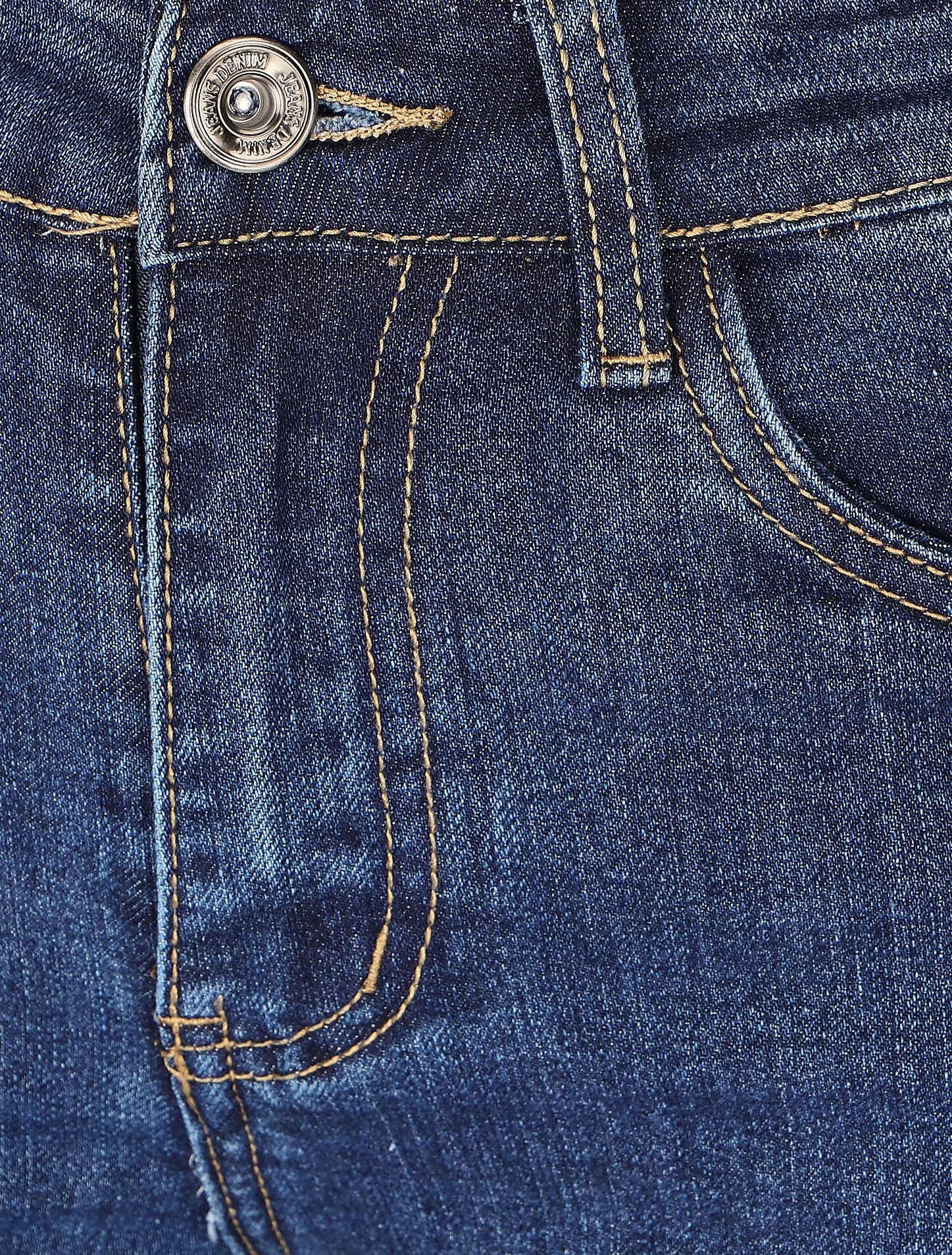 Jean flare stretch taille haute - Bleu denim - Image 3