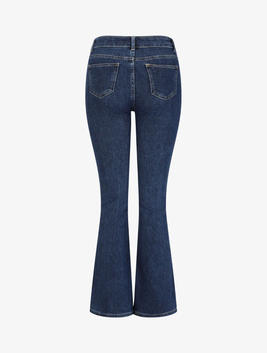 Jean flare taille standard - Bleu brut - Image 2