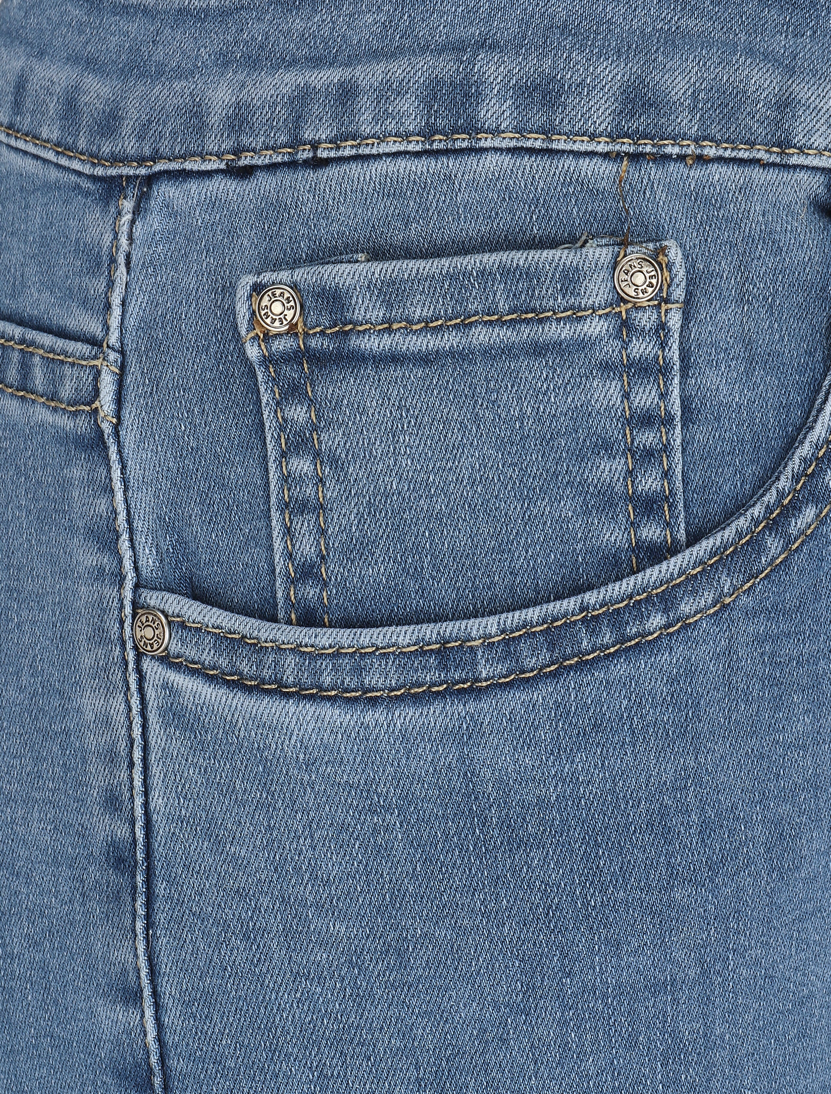 Jean grande taille coupe droite - Bleu clair - Image 3