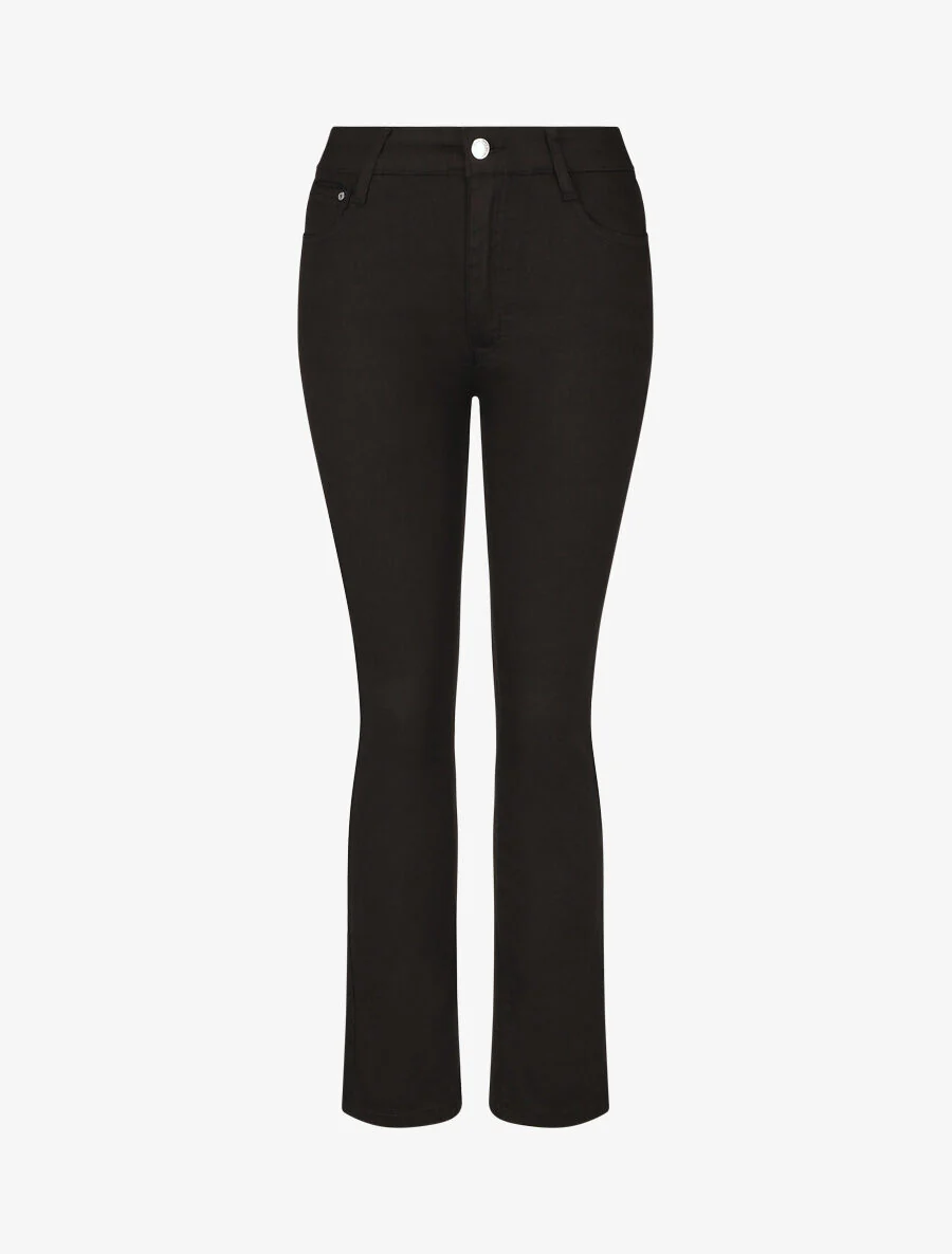 Jean grande taille coupe droite taille standard - Noir