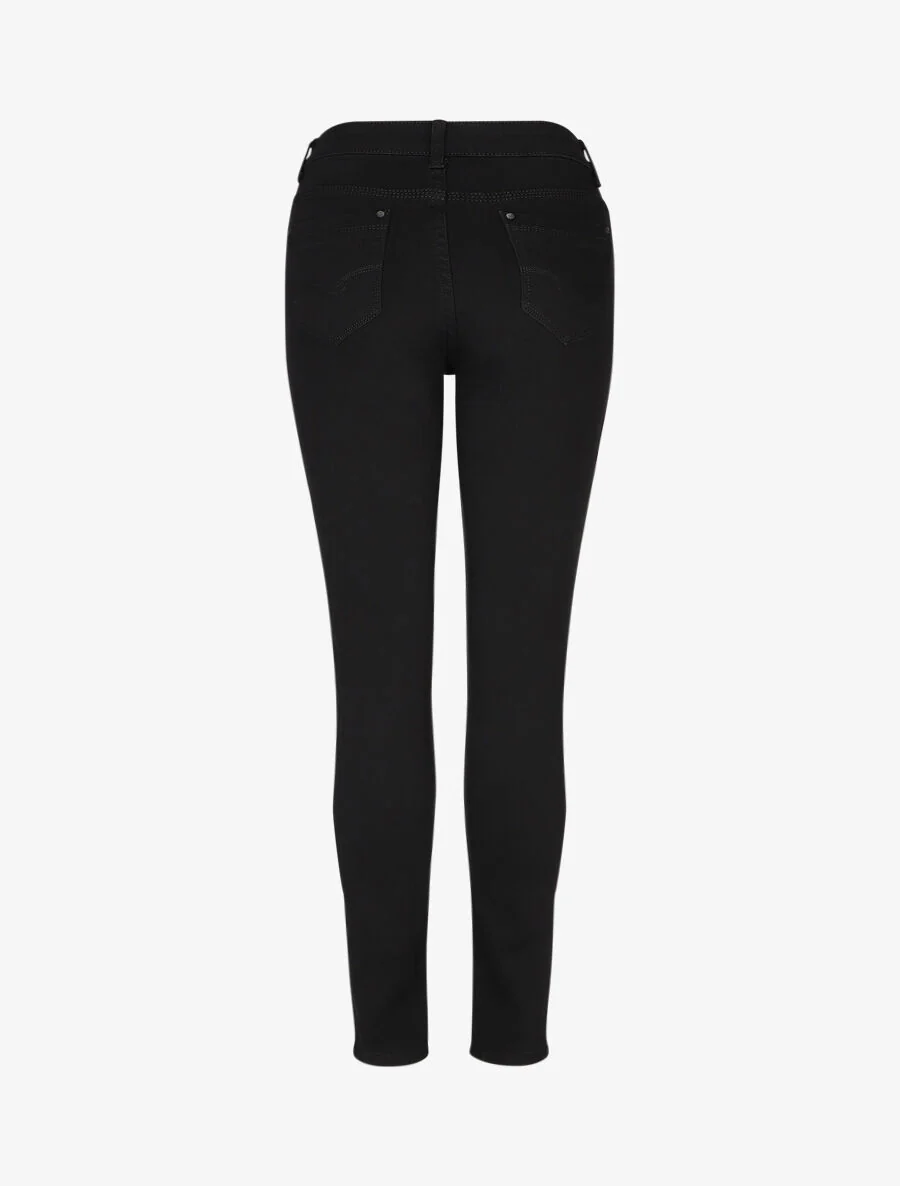 Jean grande taille coupe slim - Noir - Image 2