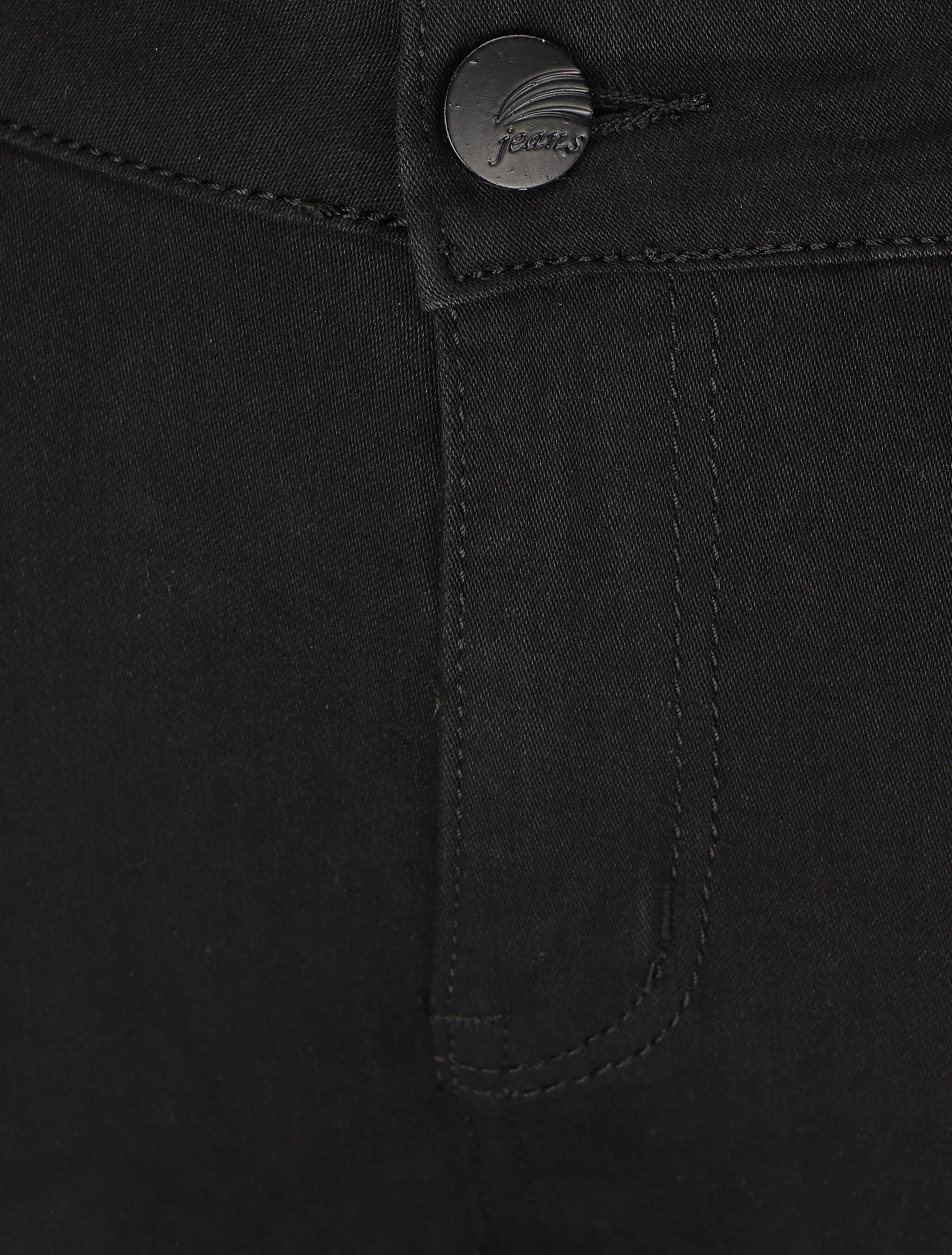 Jean grande taille coupe slim - Noir - Image 3