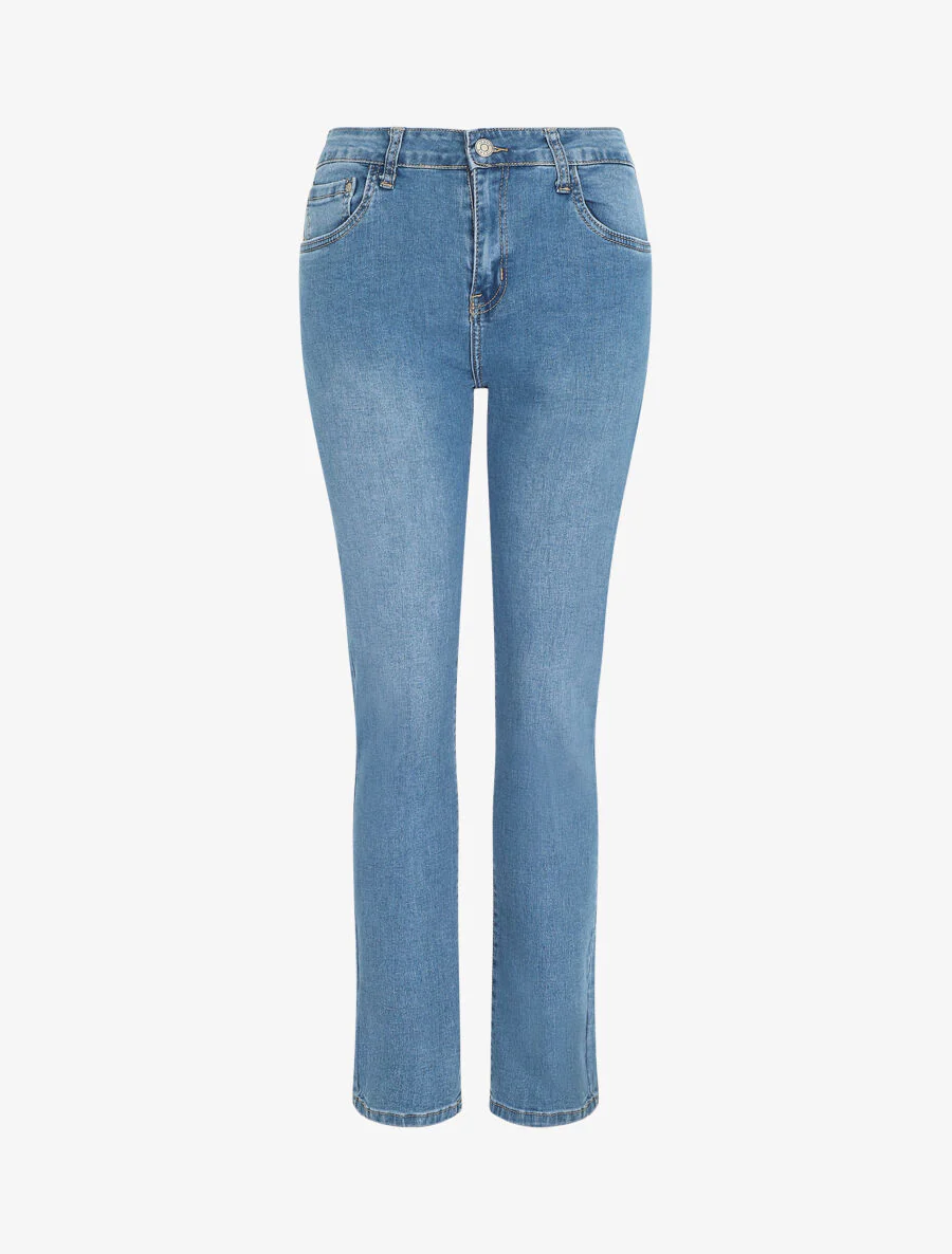 Jean grande taille slim - Bleu clair