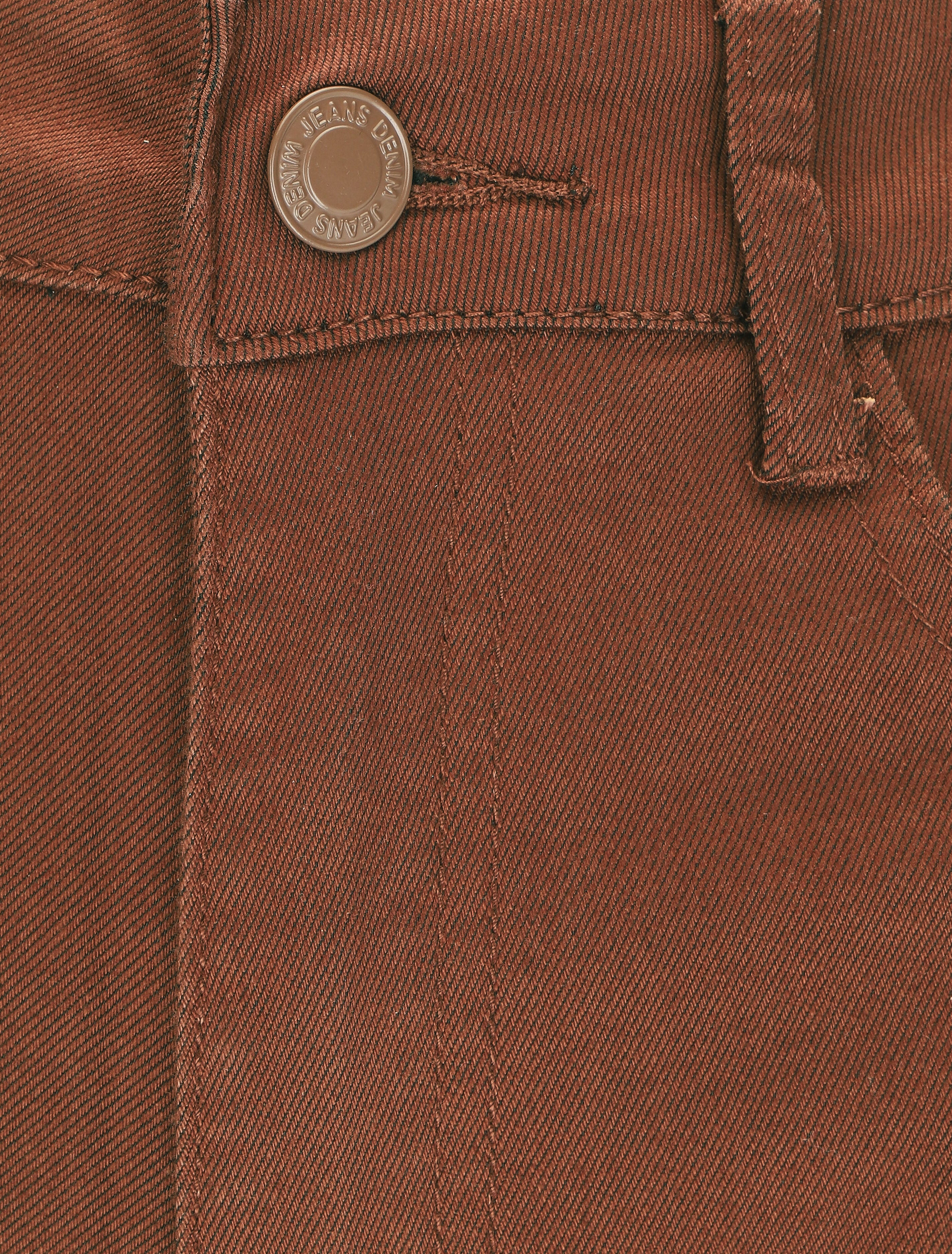 Jean large coupe droite - Marron - Image 3